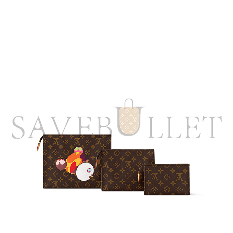 LOUIS VUITTON MURAKAMI LV X TM TRIO TOILETRY POUCH M13762 (25*20*6cm)